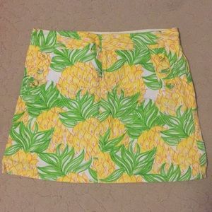 Lilly Pulitzer pineapple skirt sz8